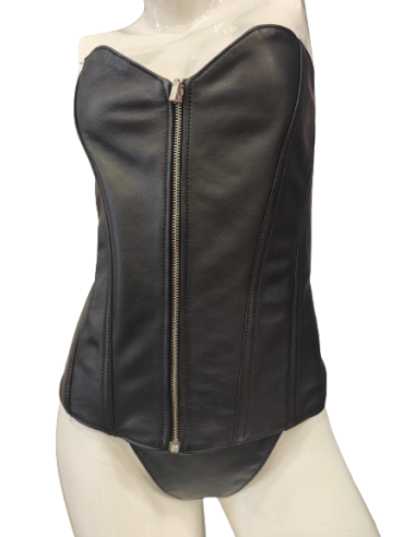 Corset cuero con tanga talla M